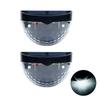 2PCS Waterproof LED Solar Step Lights, Outdoor Wall Mount Stair Lights, Auto On/Off Night Lights for Garden Pathway Yard Deck Decoration