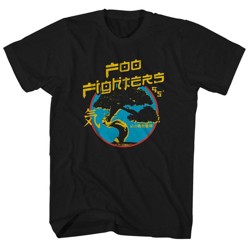 Fit The American Veteran Rock Band Foo Fighters Released A Flaming Fighter Jet Punkstyle Mens Tshirt in 1994