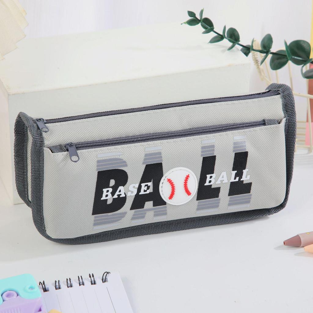 Przygraniczny piórnik studencki: Design Piłki Sportowej, Kreatywny, Przestronny, Prosty Materiał Oxford dla Chłopców