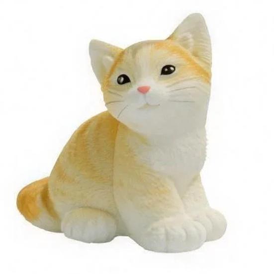 Mini Resin Cat Figurines Cute Realistic Cat Statue Miniature Animal Figures for Cake Toppers Car Dashboard Decor Micro Landscape Dollhouse DIY Crafts E