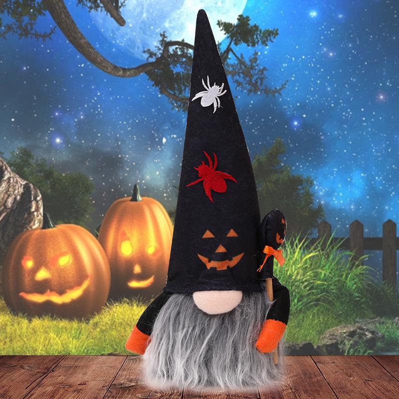 New Cross-Border Halloween Luminous Bat Doll Figurine for Party Decorations