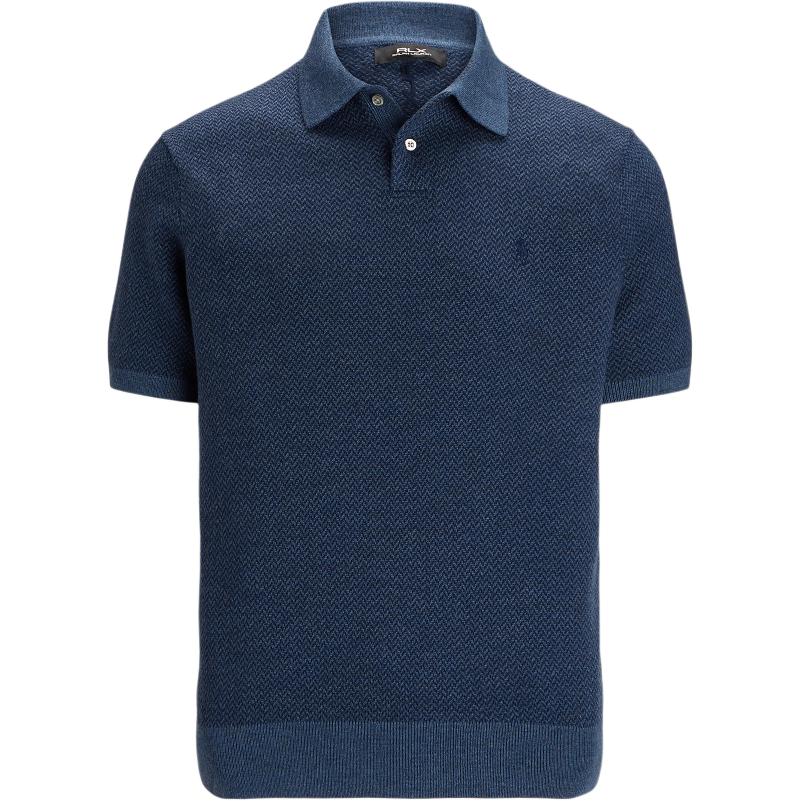 

Polo Ralph Lauren FW24 Вязаный топ с коротким рукавом в рубчик с вышивкой логотипа Мужские топы Темно-синий MNPGSWE1CM20023-400 M