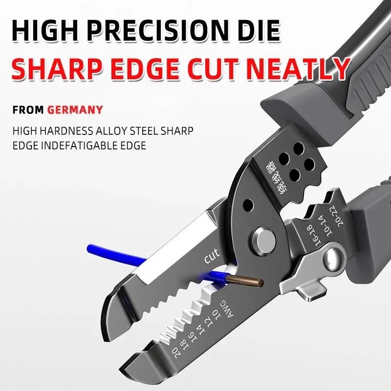 Wire Stripper Tools Multitool Plier Crimper Cable Cutter Multifunctional Stripping Tool Crimping Pliers Terminal