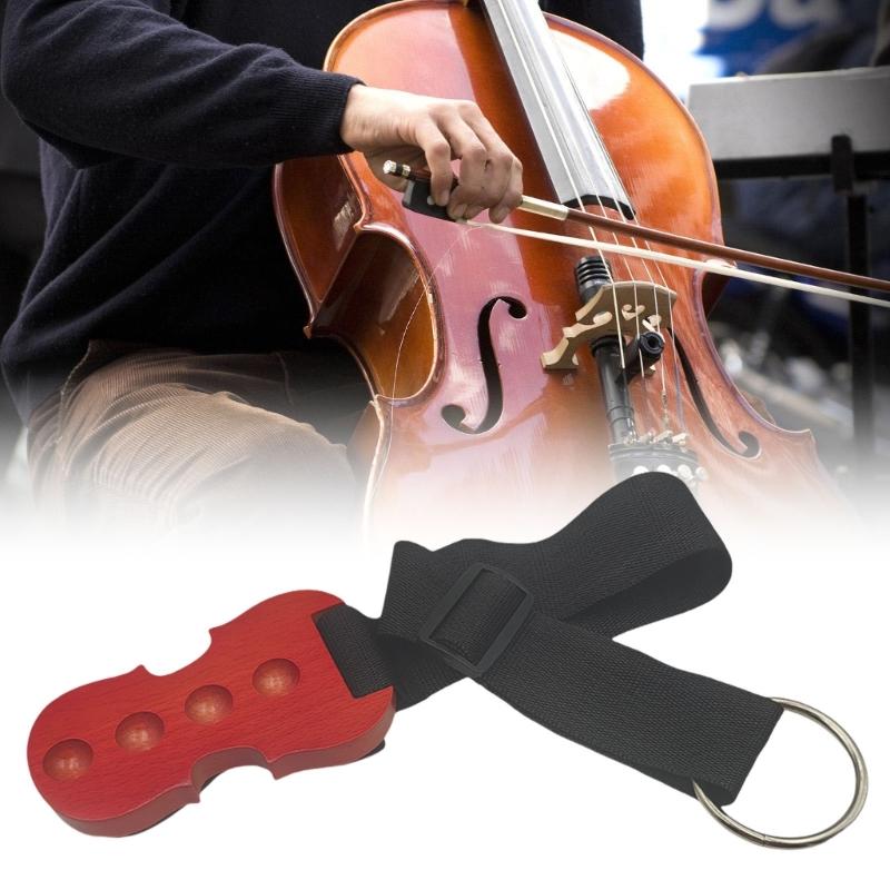 Ergonomická protiskluzová podložka pod cello vyrobená z masivního dřeva pro bezpečné umístění a dlouhodobé používání