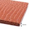 Nakira Großer Faltbarer Tragbarer Spiegel mit Krokodilmuster Emaille-Optik (Braun)