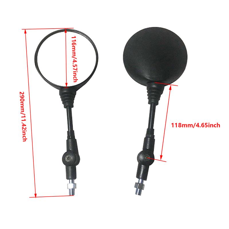 2pcs 8mm/10mm Motorcycle Rearview Mirrors Universal For Honda XR250 CRM250 CRF250 Yamaha XT200 Duiker 225 Kawasaki KLX250 KL250