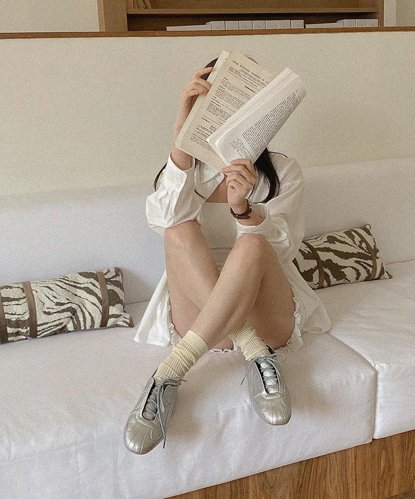 Moodnple Lucasia Silver Crack Sneakers