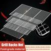 Square Grill Racks Iron Wire Roast Grate Net New Barbecue Net