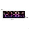 16inch Desk Digital Clock LED Alarm Remote Control Day of Week Large Display