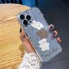 Polka Dot Rabbit Bear Case for Apple 17 Pro Max, 16, 15, 13, 12, 11
