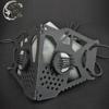 Masque Facial Tactique Techwear Hommes Femmes Halloween Cosplay Protection Faciale Vélo Hip Hop Punk Masque Demi-Visage Noir Rose Kaki
