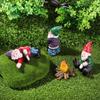 Mini Decorazione Paesaggio Muschio Resina Giardino Fatato Miniature Esterno Nano Ornamenti Artigianato Accessori Vaso Fiori Elfo
