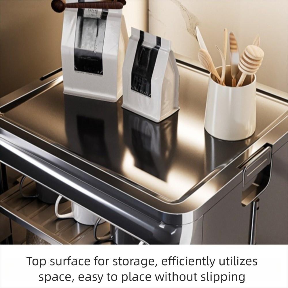 Cabinet Kitchen Cupboard Multi functional Tea Set Storage Box Drain Cup Rack  Bathroom