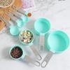 4/8Pcs/Set Plastic Multi Purpose Measuring Cup Measuring Spoon Stainless Steel Handle With Graduated Measuring Baking Tools