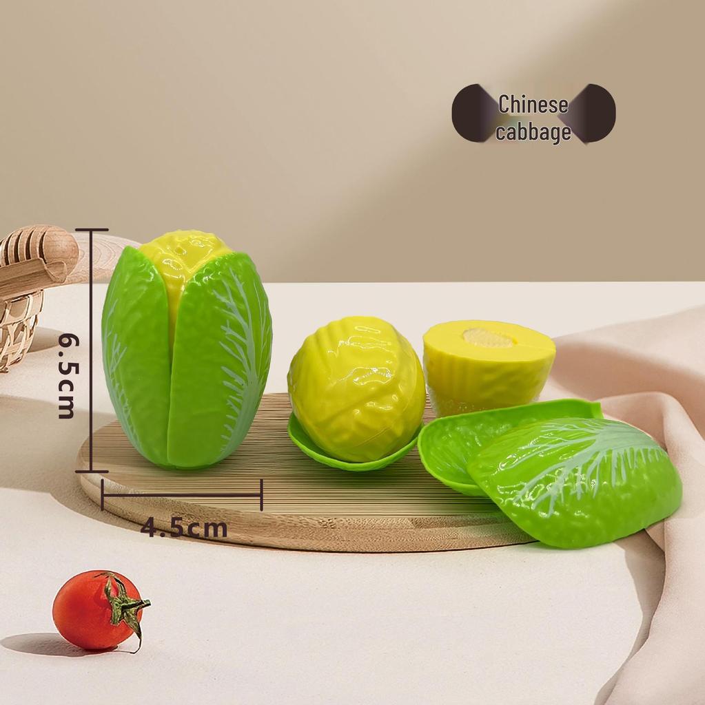 Children's Pretend Play Food Set with Cutting Fruits, Vegetables and Pizza