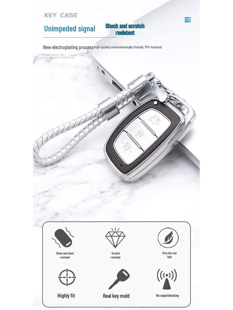 Hyundai Key Case for Mistra, Ix35, Ix25, Elantra, Avante, Tucson, Sonata 9 – Half-Pack Shell Buckle.