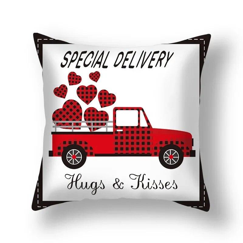 Love Sweet Cartoon Pillowcase Wedding Party Birthday Festival Decoration Sofa Office Seat Car Cushion Cover Home