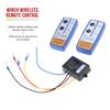 Wireless Electric Winch Remote Control Set with Manual Transmitter for Trucks and ATVs with 100 Foot Range and 12V Motor