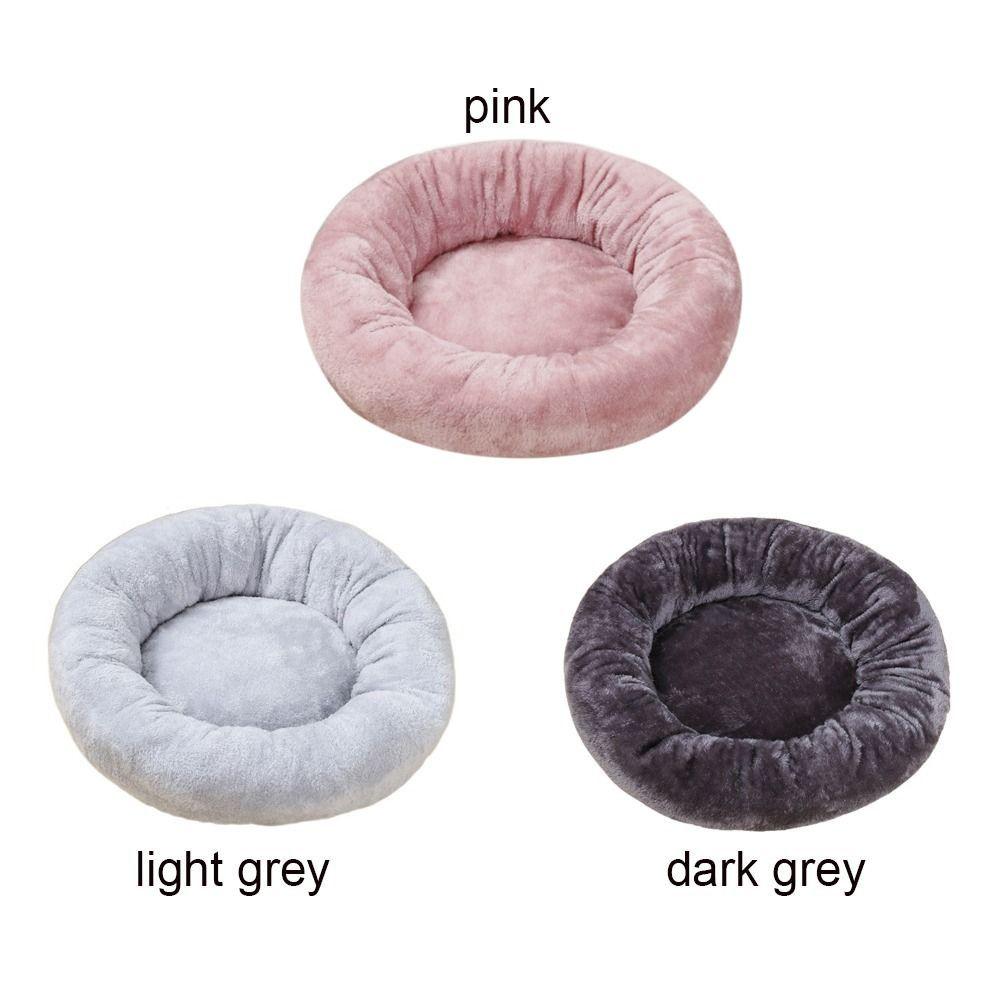Comfortable Cat Cushion Bed Warm Plush Dog Sofa Baskets Plush Pet Bed Warm Dog Sleeping Bed  Autumn