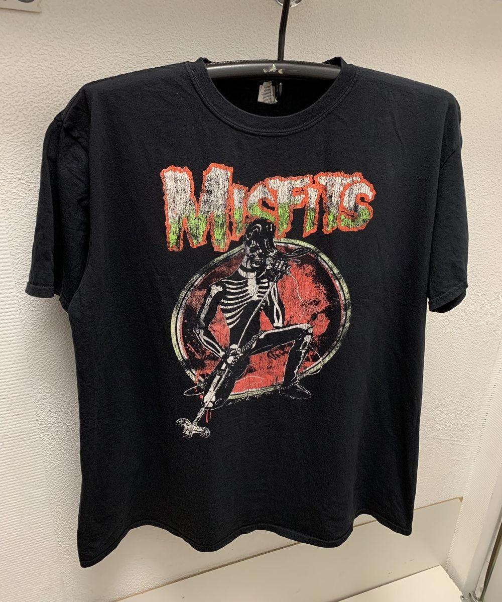 Misfits Skull Big Logo Vintage 90 Band Rock Black Unisex Tshirt S5XL KH8483 XXL