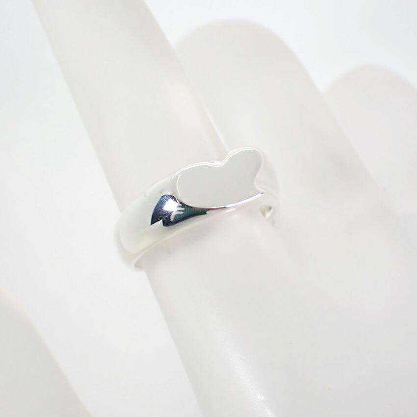 [Used] TIFFANY 925 Signet Heart Ring / Size 9 / j18-5