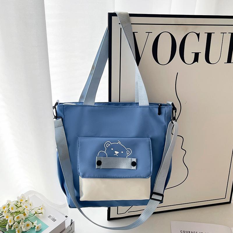 Cute Girl New Simple Nylon Messenger Bag Female Student Shoulder Bag