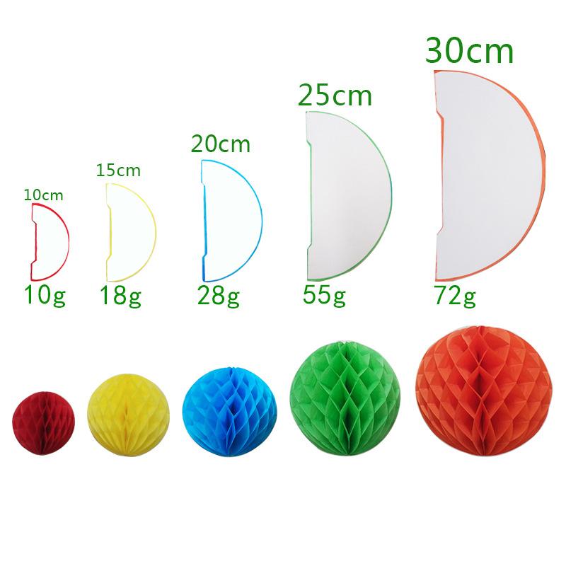 1pc10/15/20/25/30cm Decorative Paper Honeycomb Ball Pastel Flower Wedding Kid Birthday Party Decoration Baby Shower Supplies