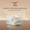 Auratic Celadon Ceramic 3-Piece Coffee Cup Set, 230ml