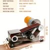 Mini Electric Belt Sander with 7 Adjustable Speeds & 10 Belts - Compact Grinder Sharpener Polisher Machine for Knife Making, Wood & Metal Working
