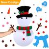 Cartoon DIY Felt Snowman Handmade Wall Hanging Snowman Christmas Snowman Pendant  Children's Toy