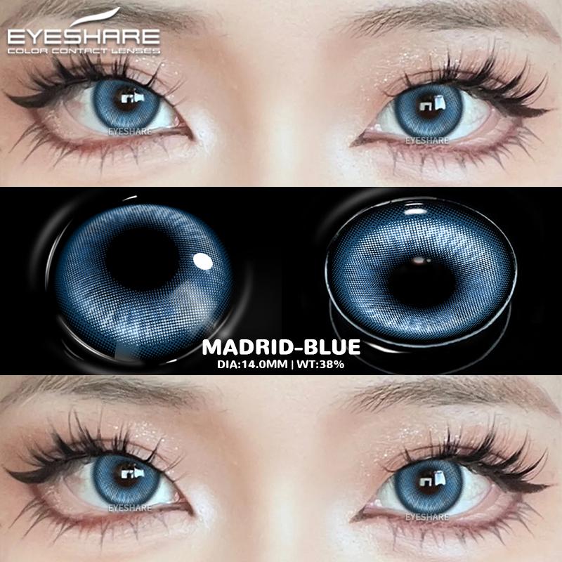 Eyeshare 1 Paar Halloween Farbige Kontaktlinsen für Augen Cosplay Linsen Anime Kosmetik Make-Up Lila Farbige Linsen Rote Augen