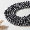 Natural Snowflake Stone Round Beads for DIY Jewelry and Bracelets