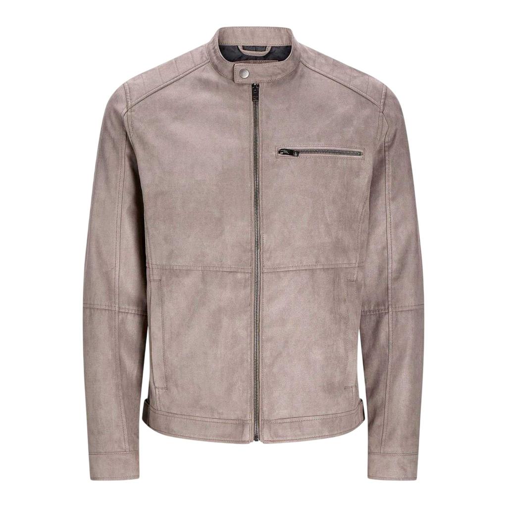 Jack And Jones Mens Faux Leather Biker Jacket