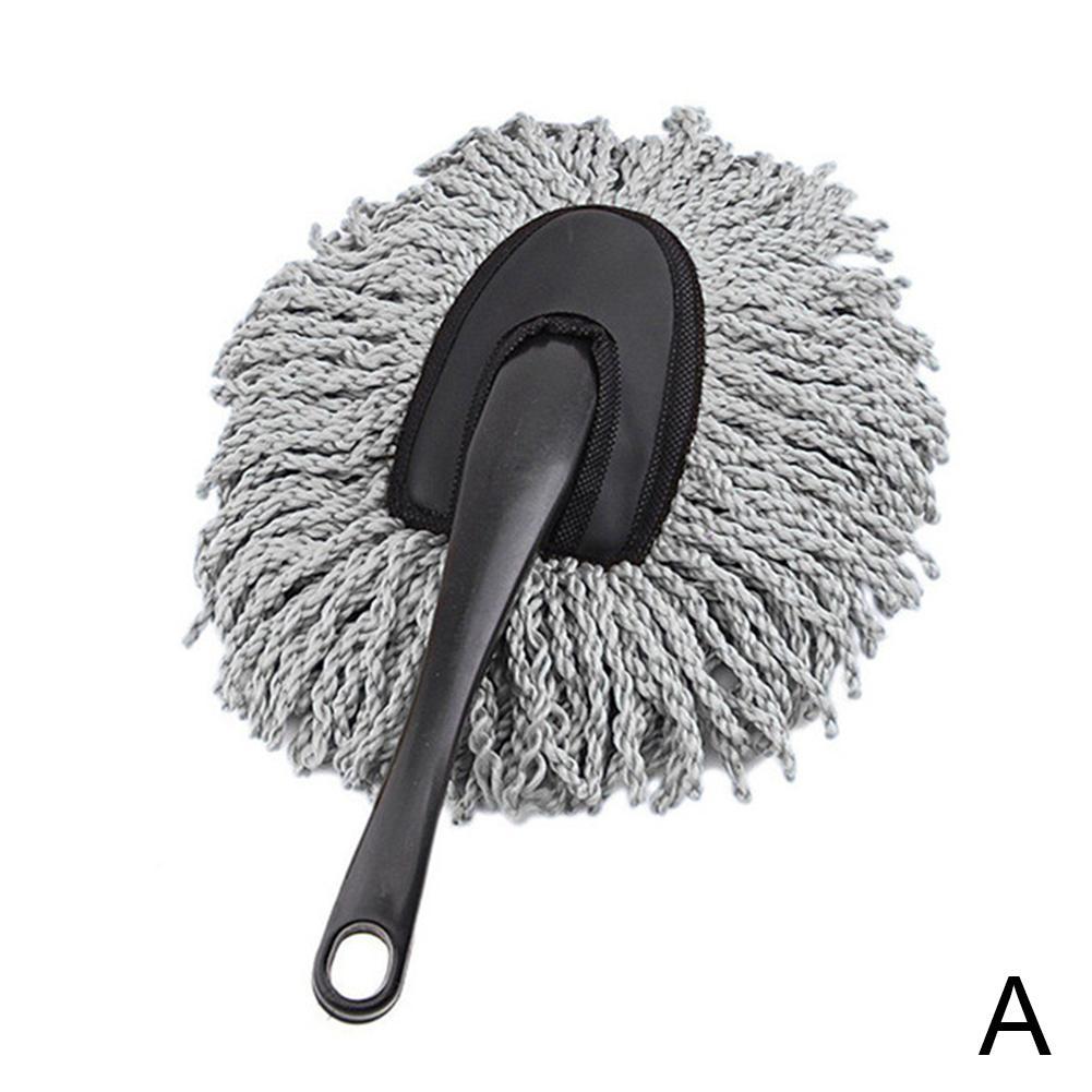 2PCS Gray Car Wash Cleaning Brush Microfiber Dusting Tool Duster Dust Mop For Car Home Cleaning Sponges, Cloths & Brushes