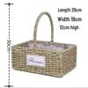 Handcrafted Bamboo and Rattan Flower Arrangement Basket for Flower Girls