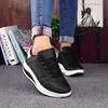 Women Thick-soled Sports Shoes PU Leather Outdoor Sneakers Non-slip Rocker Shoes Fashion Platform Shoes