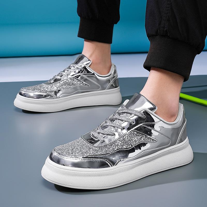 Men's and Women's Sequined Board Shoes Autumn and Winter New Women's Shoes Low-top Trend Street Dance Break