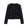 Autumn new women's style design sense fashion versatile casual button coat
