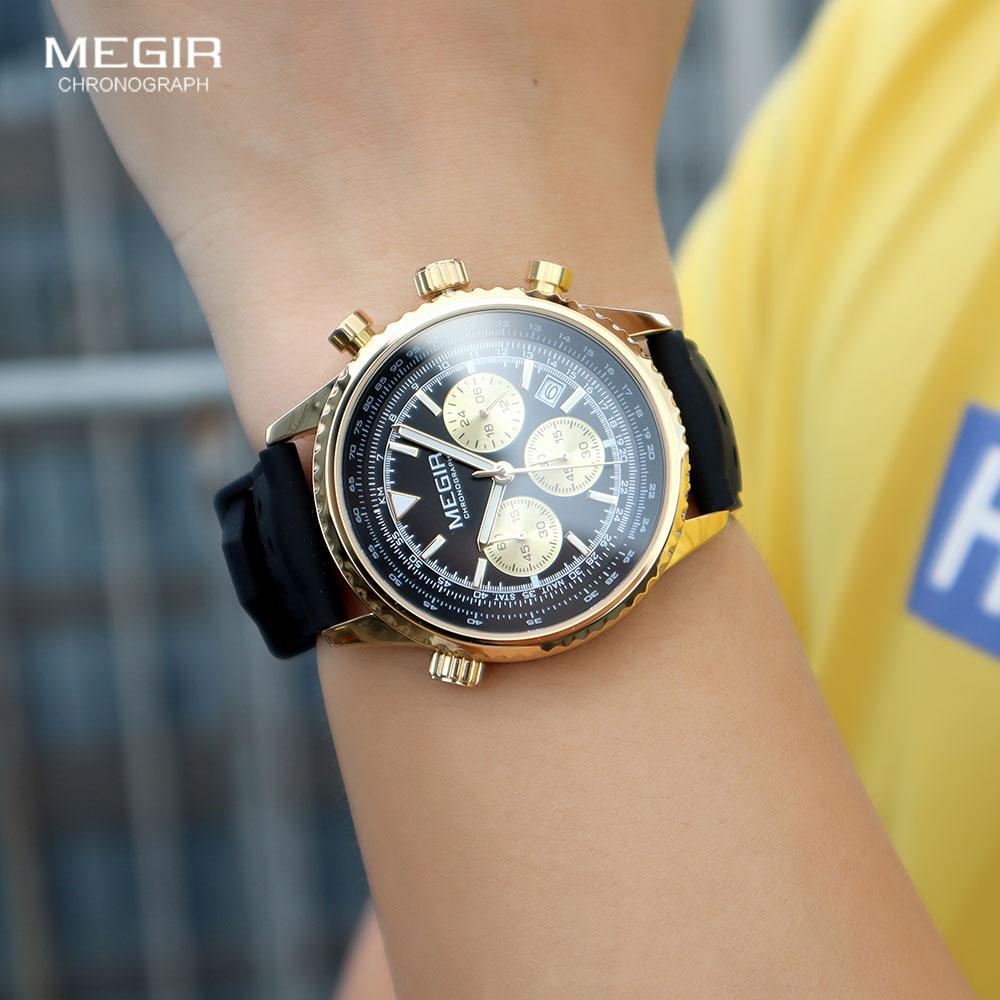 Luxury Fashion Watch for Men Business Siliconer with Luminous Calendar Chronograph Quartz Strap Wristswatch