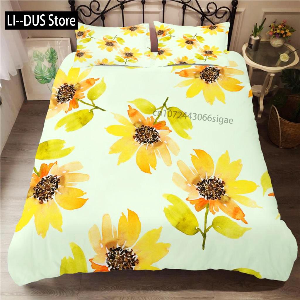 Flower Duvet Cover Set White Butterfly Flower Pattern Fantasy Purple Background Bedding Set Flower Theme King Size Quilt Cover