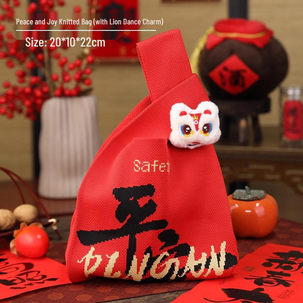 Chinese Style High-End New Year Candy & Snacks Gift Bag