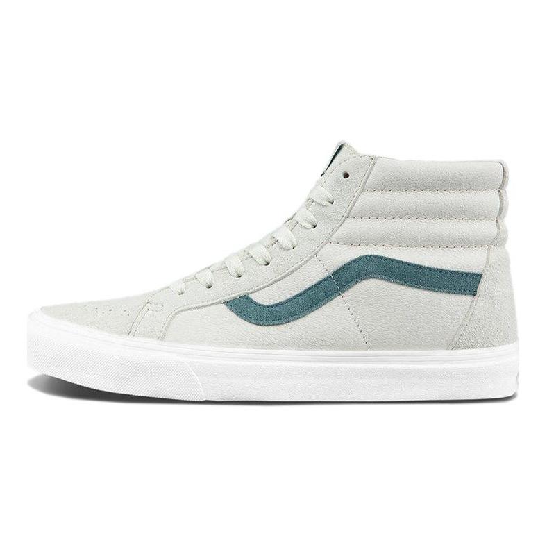 Vans SK8 HI High Top Retro Skate Shoes Unisex Light Grey Light Gray VN0A4U3D5E9