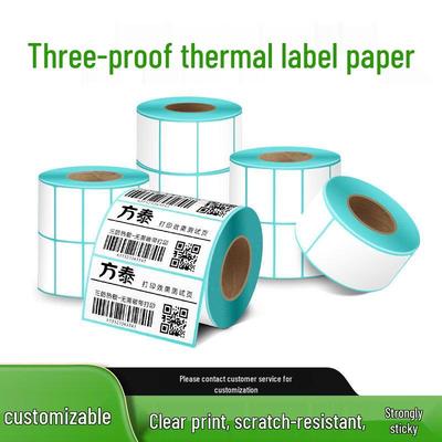 Durable Self-Adhesive Thermal Barcode Label for ePacket Waybill Printing