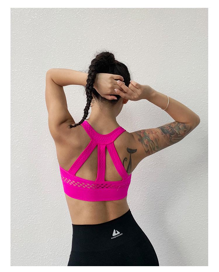 2025 Damen Stoßfester Sport-BH für Laufen Fitness Yoga mit Schönem Rückendesign