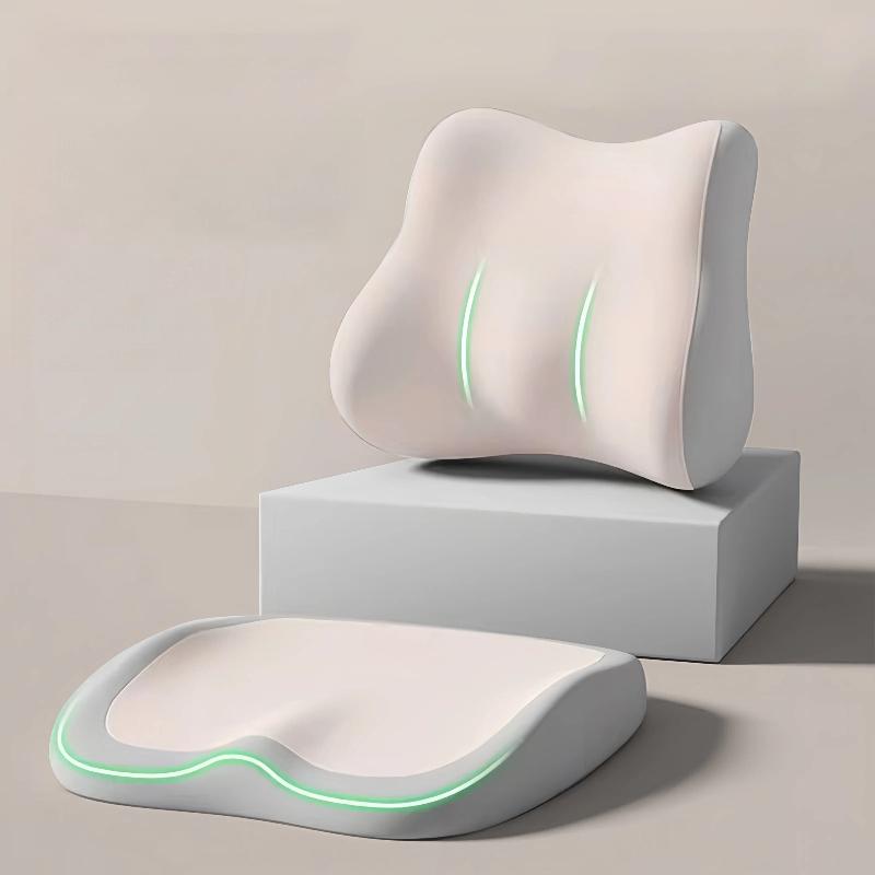 Cuscino Sedile in Memory Foam per Auto Multiuso Ergonomico per Sedia da Ufficio Cuscino Comodo per Supporto Sedile Auto e Ufficio