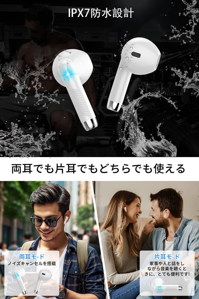 Bluetooth Wireless Earphones Latest Bluetooth Bluetooth ENC Call Noise Cancelling HiFi Sound Quality Bluetooth Earphones Long Playtime Bluetooth