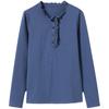 Women's Spring and Summer Vintage French Long Sleeve Large Size Lapel Breathable Long Sleeve
