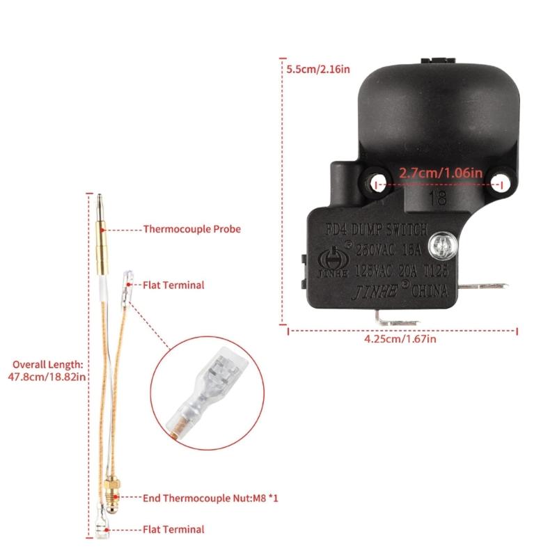 Thermocouple And Tilt Switch For Patio Heater Dump Switch For Propane Heater Patio Heater Outdoor Gas Heater Repair Kit
