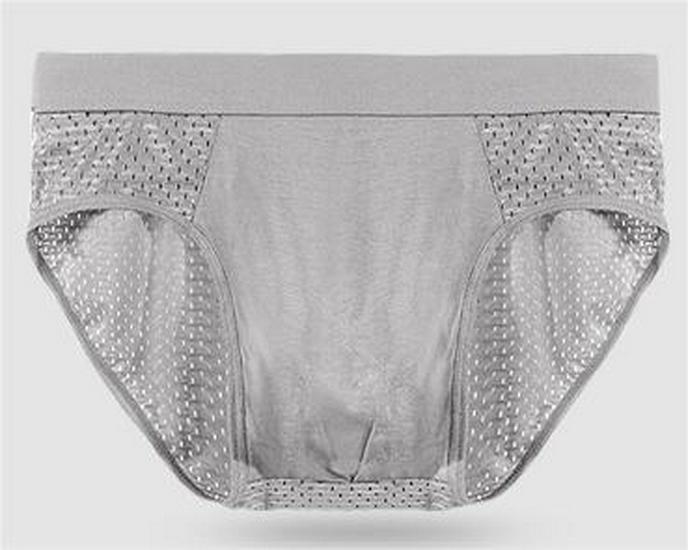 Men's Breathable Ice Silk Mesh Triangle Briefs - Summer Modal Style