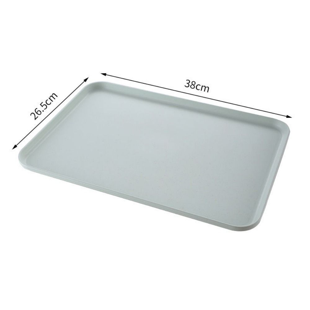 Plastic Wheat Straw Storage Tray Eco-friendly Large Capacity Service Dessert Pallet Exquisite Rectangular Serving Tray Desktop